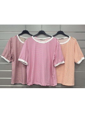 Bluzki damskie Włoski, size uni, paczka 6szt, mix kolor