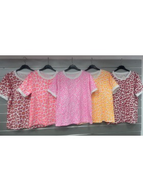 Bluzki damskie Włoski, size uni, paczka 6szt, mix kolor