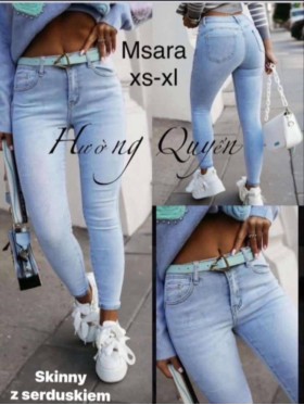 Jeansy damskie  M'sara,size XS-XL ,paczka 10szt ,