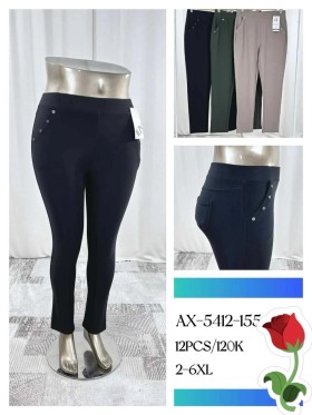 Spodnie damskie , size 2-6XL, paczka 12szt,Mix kolor