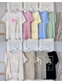 Bluzki damskie Włoski, size uni, paczka 6szt, mix kolor