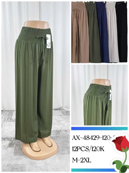 Spodnie damskie , size M-2XL, paczka 12szt,Mix kolor