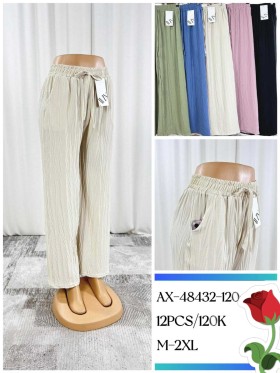 Spodnie damskie , size M-2XL, paczka 12szt,Mix kolor