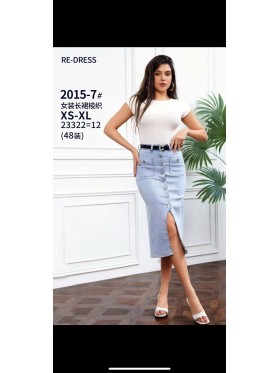 Spódnica długa Jeansowa damska  ,size xs-xl,paczka 10szt ,
