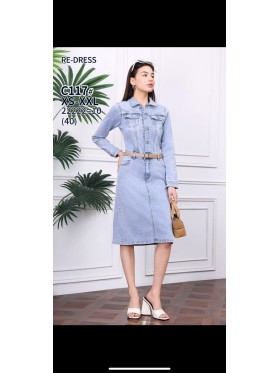 Sukienki Jeansowe damskie  ,size xs-2xl,paczka 10szt ,