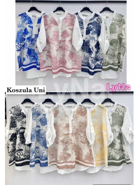 Bluzki damskie Włoski, size uni, paczka 6szt, mix kolor