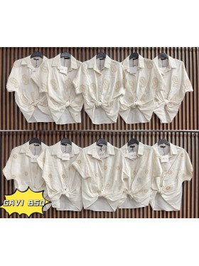 Bluzki damskie Włoski, size uni, paczka 6szt, 1 kolor