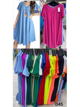 Sukienki damskie Włoski, size uni, paczka 6szt, mix kolor