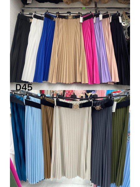 Spódnica długa damskie Włoski, size uni, paczka 6szt, mix kolor