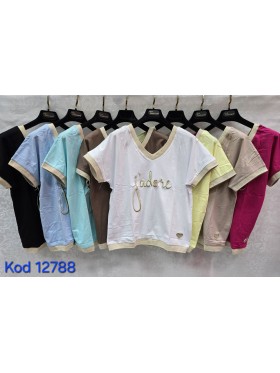 Bluzki damskie Tureckie, size standard ,paczka 12szt mix kolor