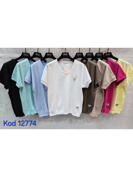 Bluzki damskie Tureckie, size standard ,paczka 12szt mix kolor