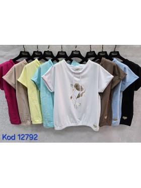 Bluzki damskie Tureckie, size standard ,paczka 12szt mix kolor