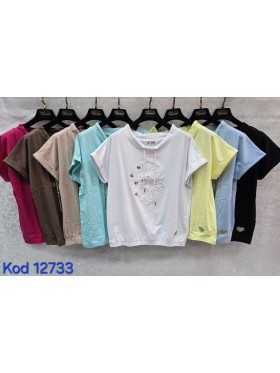 Bluzki damskie Tureckie, size standard ,paczka 12szt mix kolor