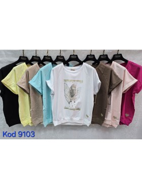 Bluzki damskie Tureckie, size standard ,paczka 12szt mix kolor