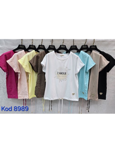 Bluzki damskie Tureckie, size standard ,paczka 12szt mix kolor
