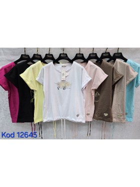 Bluzki damskie Tureckie, size standard ,paczka 12szt mix kolor