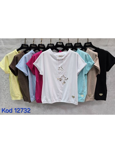 Bluzki damskie Tureckie, size standard ,paczka 12szt mix kolor