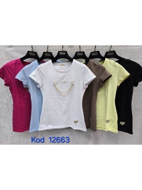 Bluzki damskie Tureckie, size standard ,paczka 12szt mix kolor