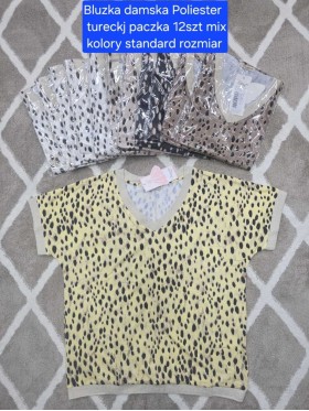 Bluzki damskie Tureckie, size standard ,paczka 12szt mix kolor