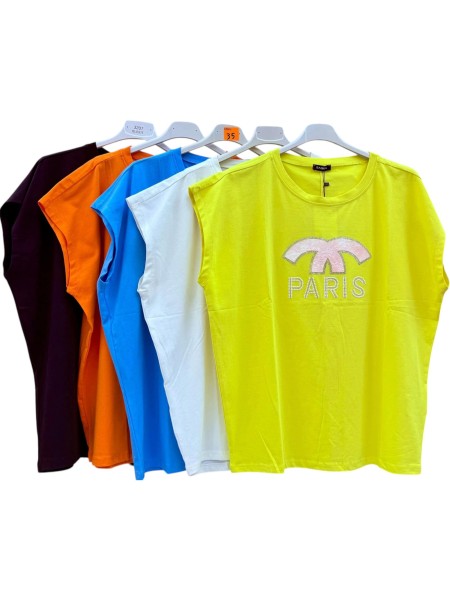 Bluzki  damskie Włoskie,size uni,paczka 6szt ,mix kolor