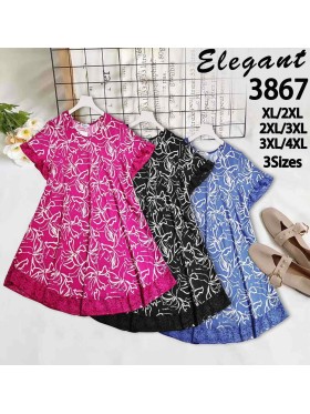 Sukienki damskie , size xl-4xl, paczka 12szt, mix kolor