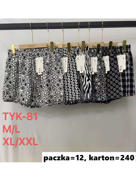 Spodenki damskie , size m-2xl, paczka 12szt, mix kolor