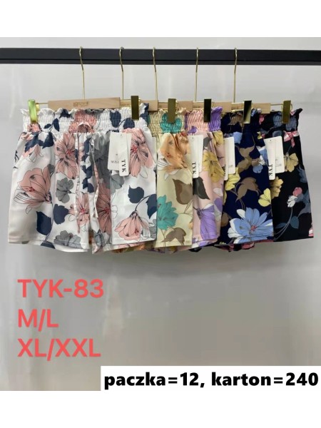 Spodenki damskie , size m-2xl, paczka 12szt, mix kolor