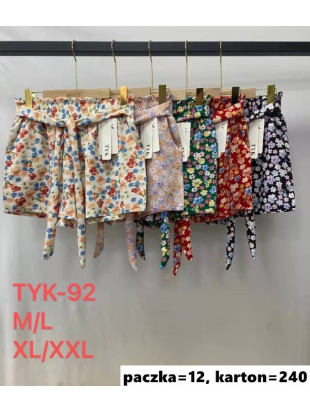Spodenki damskie , size m-2xl, paczka 12szt, mix kolor