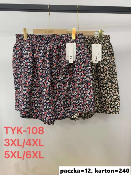 Spodenki damskie , size 3xl-6xl, paczka 12szt, mix kolor