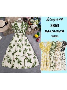 Sukienki damskie , size M-2XL, paczka 12szt, mix kolor