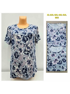 Bluzki damskie , size XL-5XL, paczka 12szt, mix kolor