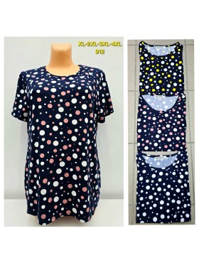 Bluzki damskie , size XL-4XL, paczka 12szt, mix kolor