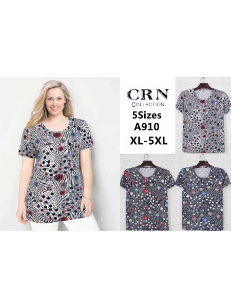 Bluzki damskie , size XL-5XL, paczka 12szt, mix kolor