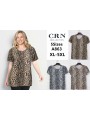 Bluzki damskie , size XL-5XL, paczka 12szt, mix kolor