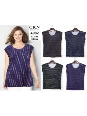 Bluzki damskie , size XL-5XL, paczka 12szt, mix kolor