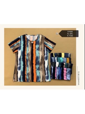 Bluzki damskie , size XL-6XL, paczka 12szt, mix kolor