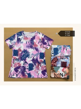 Bluzki damskie , size XL-6XL, paczka 12szt, mix kolor
