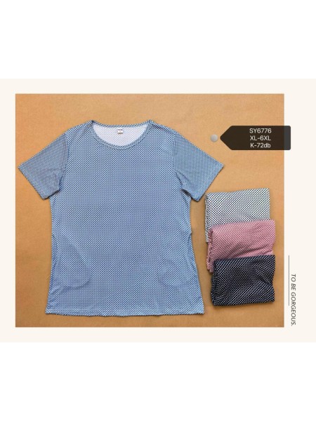 Bluzki damskie , size XL-6XL, paczka 12szt, mix kolor