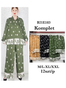 Komplety damskie , size M-2XL, paczka 12szt, mix kolor