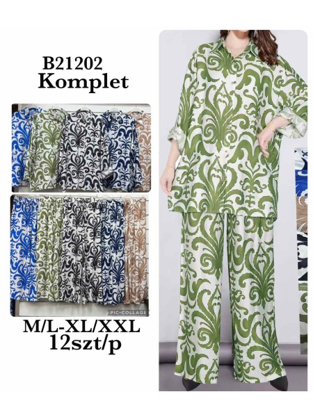 Komplety damskie , size M-2XL, paczka 12szt, mix kolor