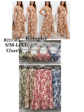 Komplety damskie , size S-XL, paczka 12szt, mix kolor