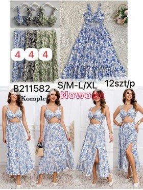 Komplety damskie , size S-XL, paczka 12szt, mix kolor