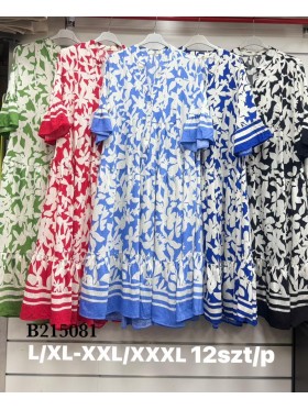 Sukienki damskie , size L-3XL, paczka 12szt, mix kolor