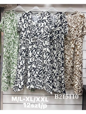 Sukienki damskie , size m-2xl paczka 12szt, mix kolor