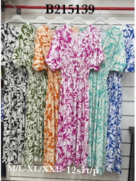 Sukienki damskie , size m-2xl paczka 12szt, mix kolor