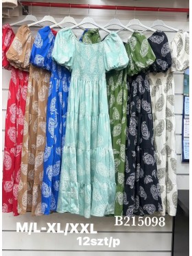 Sukienki damskie , size m-2xl paczka 12szt, mix kolor