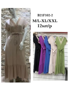 Sukienki damskie , size m-2xl paczka 12szt, mix kolor