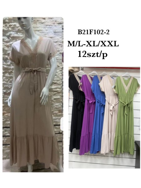 Sukienki damskie , size m-2xl paczka 12szt, mix kolor