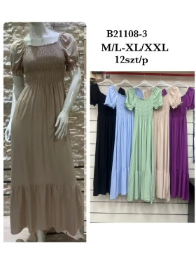 Sukienki damskie , size m-2xl paczka 12szt, mix kolor