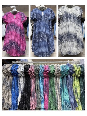 Sukienki damskie wloskie ,size uni,paczka 6szt ,mix kolor